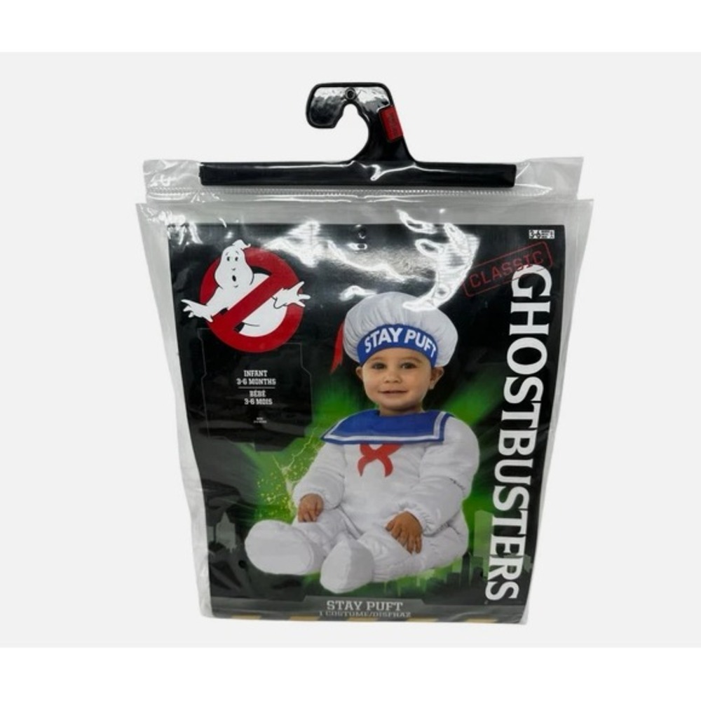 Ghostbusters Costume Infant 3-6 Months Stay Puft Marshmallow Man Infant NEW